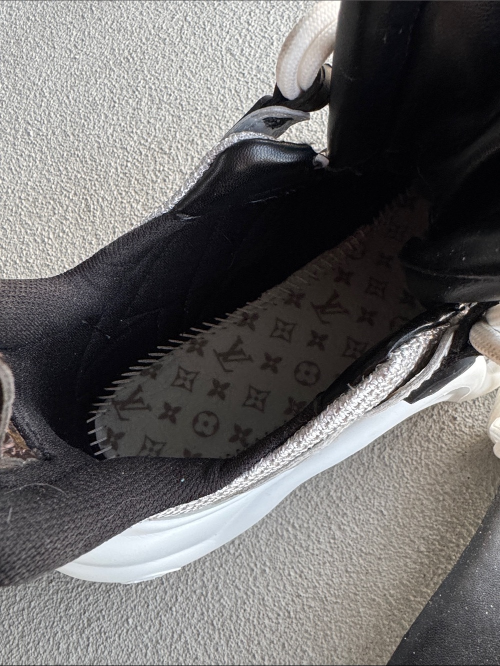 Louis Vuitton White, Black & Silver Archlight Sneakers Women - Picture 6 of 6